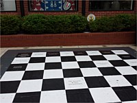 St. Louis Chess Club - Life-Size Granite Chess Board