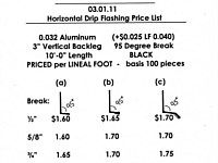 Thin Brick Drip Flashing