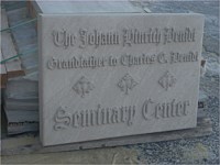 Engraved Limestone & Granite