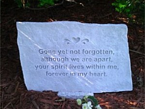 Engraved Memorial Stone
