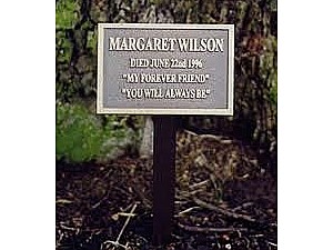 Cast Bronze Garden Plaque