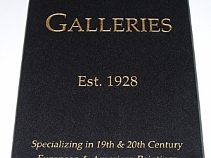 Custom Engraved Retail Signage with Logo 2