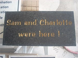 Donor Recognition Stone 8 x 16 Black Granite for United Services Early Childhood Center, St. Peters, MO